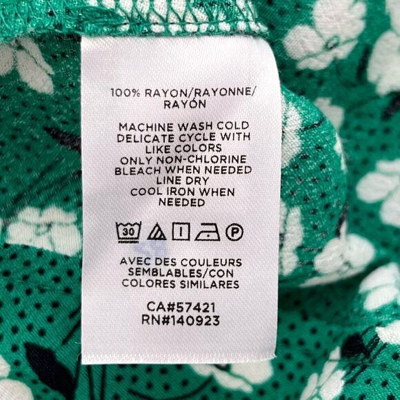 LOFT Green Floral Midi Dress - Picture 12 of 12